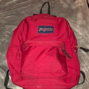Red Jansport school bag